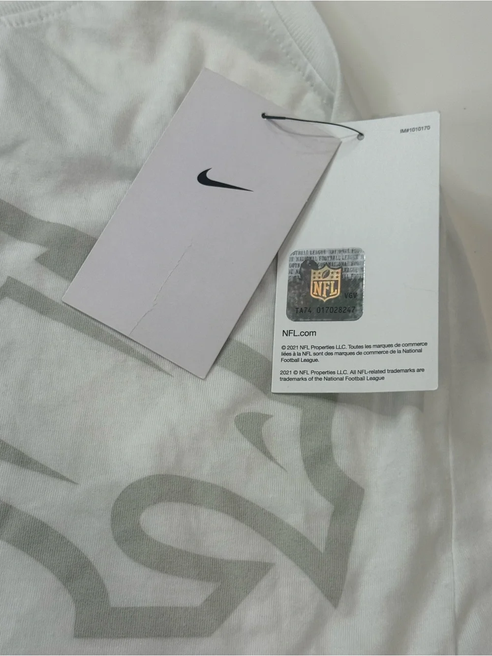 NFL Nike Denver Broncos White Racerback Tank Top Womens Size Small NWT